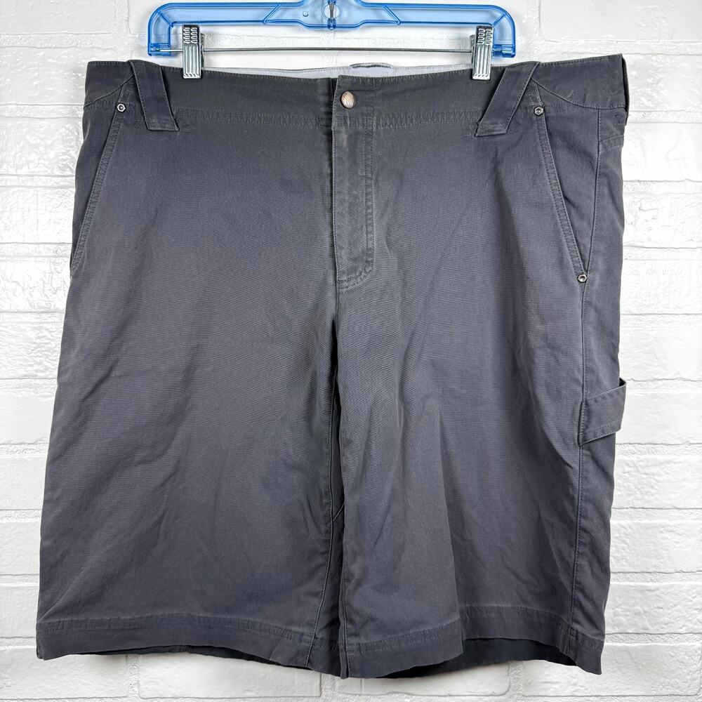 Mountain Hardwear Cargo Shorts Mens 38 Dark Gray Stretch Utility Hiking Outdoor